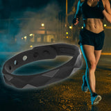 Maxbell Wristband Anti Static Silicone Silica Bracelet Indoor Exercises Yoga Black