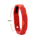 Maxbell Wristband Anti Static Silicone Silica Bracelet Indoor Exercises Yoga Red