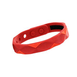 Maxbell Wristband Anti Static Silicone Silica Bracelet Indoor Exercises Yoga Red