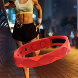 Maxbell Wristband Anti Static Silicone Silica Bracelet Indoor Exercises Yoga Red