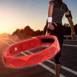 Maxbell Wristband Anti Static Silicone Silica Bracelet Indoor Exercises Yoga Red
