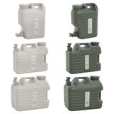 Maxbell Water Storage Tank with Faucet Water Jug Canister for BBQ Hiking Backpacking 12L Beige