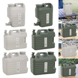 Maxbell Water Storage Tank with Faucet Water Jug Canister for BBQ Hiking Backpacking 12L Beige