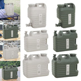 Maxbell Water Storage Tank with Faucet Water Jug Canister for BBQ Hiking Backpacking 12L Beige