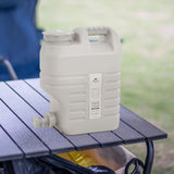 Maxbell Water Storage Tank with Faucet Water Jug Canister for BBQ Hiking Backpacking 12L Beige