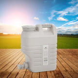 Maxbell Water Storage Tank with Faucet Water Jug Canister for BBQ Hiking Backpacking 12L Beige