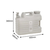 Maxbell Water Storage Tank with Faucet Water Jug Canister for BBQ Hiking Backpacking 18L Beige