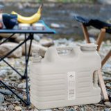 Maxbell Water Storage Tank with Faucet Water Jug Canister for BBQ Hiking Backpacking 18L Beige