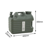 Maxbell Water Storage Tank with Faucet Water Jug Canister for BBQ Hiking Backpacking 24L Green