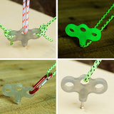 Maxbell Three Hook Threaded Nail Luminous Lightweight for Gardening Hiking Camping 10pcs
