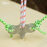 Maxbell Three Hook Threaded Nail Luminous Lightweight for Gardening Hiking Camping 10pcs