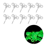 Maxbell Three Hook Threaded Nail Luminous Lightweight for Gardening Hiking Camping 10pcs