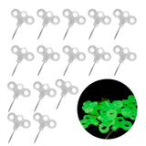 Maxbell Three Hook Threaded Nail Luminous Lightweight for Gardening Hiking Camping 15pcs
