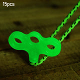 Maxbell Three Hook Threaded Nail Luminous Lightweight for Gardening Hiking Camping 15pcs