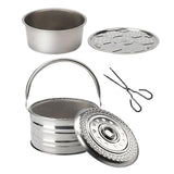 Maxbell Outdoor Fire Pit Stove Deck Yard Patio BBQ Grill Fire Bowl Wood Burning with Tongs and Mesh