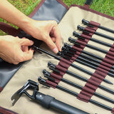 Maxbell Tent Pegs Storage Bag Hammer Organizer Tent Nail Bag for Tent Accessories