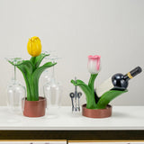 Maxbell Minimalist Tabletop Goblets Glass Holder Hanger for Kitchen Tabletop Wedding yellow