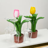 Maxbell Minimalist Tabletop Goblets Glass Holder Hanger for Kitchen Tabletop Wedding yellow