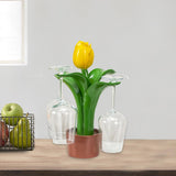 Maxbell Minimalist Tabletop Goblets Glass Holder Hanger for Kitchen Tabletop Wedding yellow