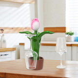 Maxbell Minimalist Tabletop Goblets Glass Holder Hanger for Kitchen Tabletop Wedding pink
