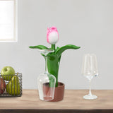 Maxbell Minimalist Tabletop Goblets Glass Holder Hanger for Kitchen Tabletop Wedding pink