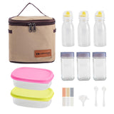 Maxbell Outdoor Camping Spice Storage Jars Set Clear Sugar Salt Flavoring Container