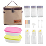 Maxbell Outdoor Camping Spice Storage Jars Set Clear Sugar Salt Flavoring Container