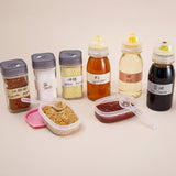 Maxbell Outdoor Camping Spice Storage Jars Set Clear Sugar Salt Flavoring Container