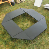 Maxbell Camping Table Board Outdoor Portable Durable for Party Backyard Black