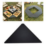 Maxbell Camping Table Board Outdoor Portable Durable for Party Backyard Black