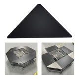 Maxbell Camping Table Board Outdoor Portable Durable for Party Backyard Black