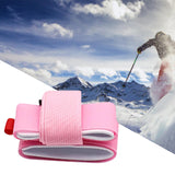 Maxbell Ski Strap Handheld Ski Pole Shoulder Strap for Winter Sports Skiing Downhill Pink