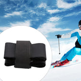 Maxbell Ski Strap Handheld Ski Pole Shoulder Strap for Winter Sports Skiing Downhill Black
