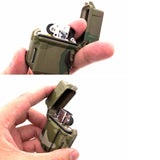Maxbell Lighter Case Hard Case Pocket Sturdy for Hiking Camping for Inner Tank Khaki