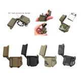 Maxbell Lighter Case Hard Case Pocket Sturdy for Hiking Camping for Inner Tank Khaki