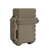 Maxbell Lighter Case Hard Case Pocket Sturdy for Hiking Camping for Inner Tank Khaki