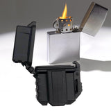 Maxbell Lighter Case Hard Case Pocket Sturdy for Hiking Camping for Inner Tank Black