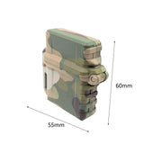 Maxbell Lighter Case Hard Case Pocket Sturdy for Hiking Camping for Inner Tank Green