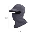 Maxbell Thermal Cycling Neck Warmer Headgear Balaclava Mask for Hiking Skiing Gray