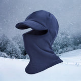 Maxbell Thermal Cycling Neck Warmer Headgear Balaclava Mask for Hiking Skiing Navy Blue