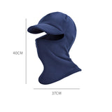 Maxbell Thermal Cycling Neck Warmer Headgear Balaclava Mask for Hiking Skiing Navy Blue