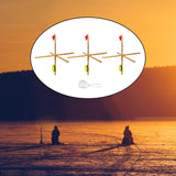 Maxbell Ice Fishing Rod Tip up with Flag Portable Foldable Fishing Accessories