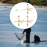 Maxbell Ice Fishing Rod Tip up with Flag Portable Foldable Fishing Accessories