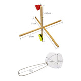 Maxbell Ice Fishing Rod Tip up with Flag Portable Foldable Fishing Accessories