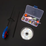 Maxbell Winter Fishing Set Ice Fishing Jigs Kit Angling Ice Fishing Rod Top Tip