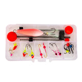 Maxbell Winter Fishing Set Ice Fishing Jigs Kit Angling Ice Fishing Rod Top Tip