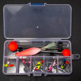Maxbell Winter Fishing Set Ice Fishing Jigs Kit Angling Ice Fishing Rod Top Tip