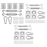 Maxbell Shade Sail Hardware Kit Canopy Fixing Accessory Turnbuckle Pad Eyes for Lawn 8MM