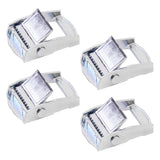 Maxbell 4Pcs Metal Webbing Buckle Closure Heavy Duty Tensioner for Hiking 2.5CM