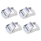 Maxbell 4Pcs Metal Webbing Buckle Closure Heavy Duty Tensioner for Hiking 2.5CM